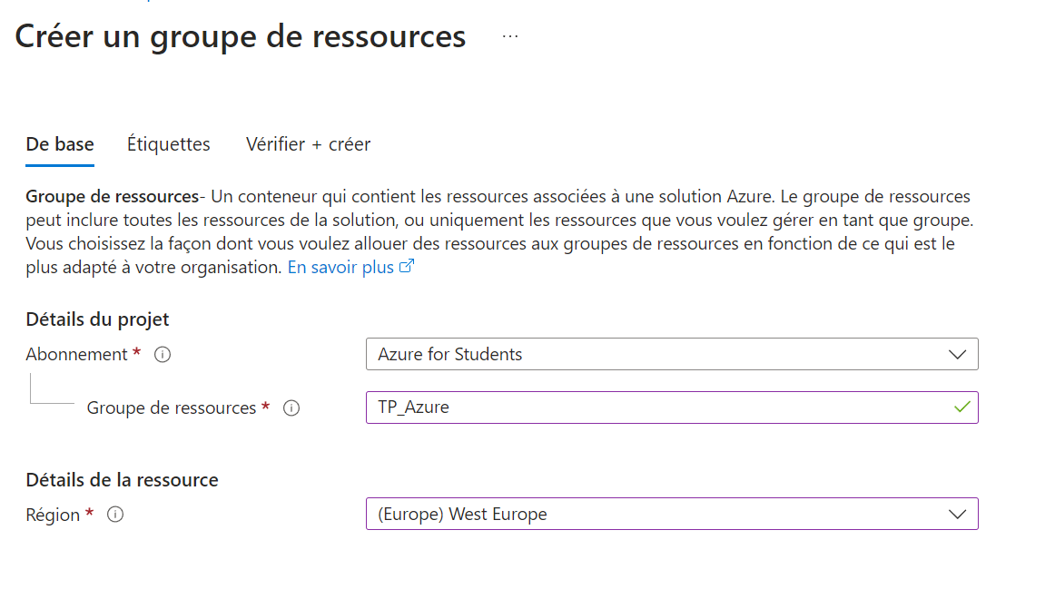 Groupe de ressource
