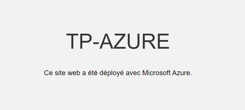 TP AZURE